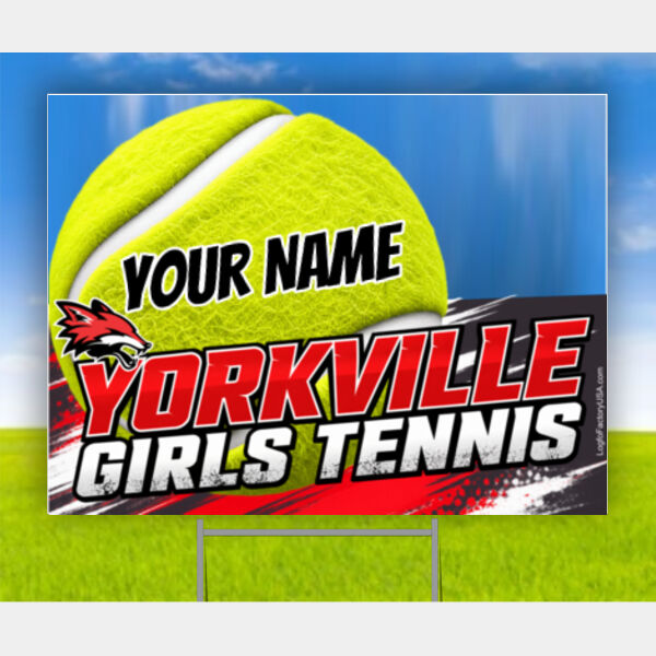 Girls Tennis Yard Sign Thumbnail
